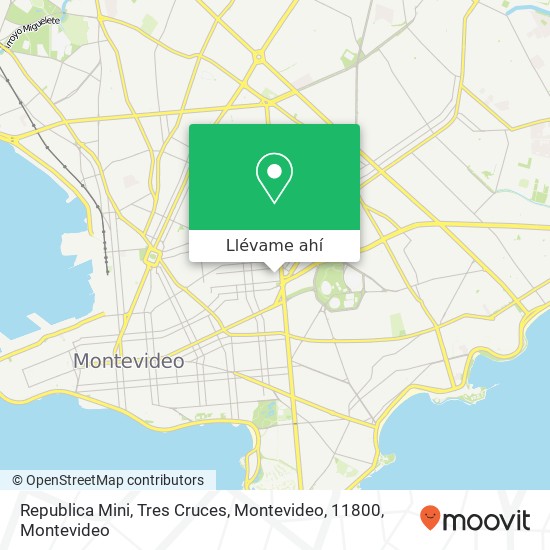 Mapa de Republica Mini, Tres Cruces, Montevideo, 11800