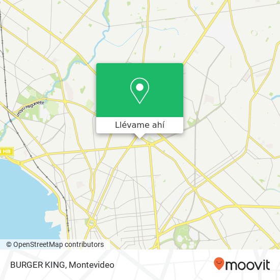 Mapa de BURGER KING, Gualeguay Mercado Modelo y Bolívar, Montevideo, 11600