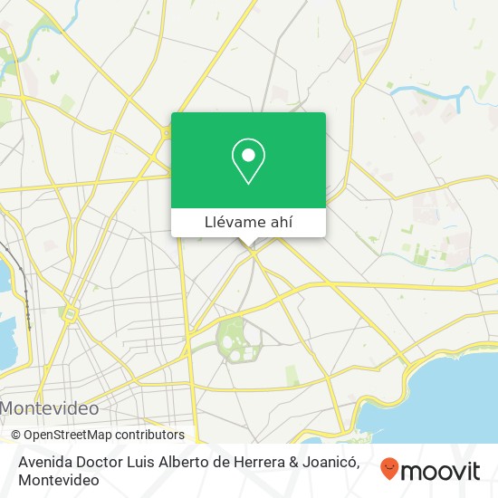 Mapa de Avenida Doctor Luis Alberto de Herrera & Joanicó