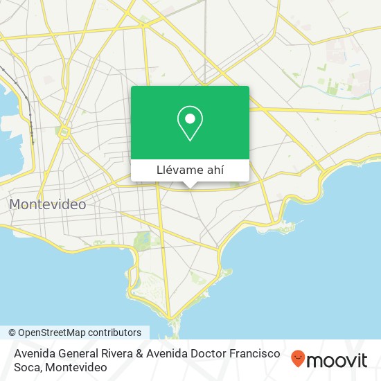 Mapa de Avenida General Rivera & Avenida Doctor Francisco Soca