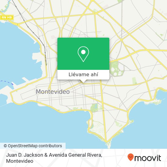Mapa de Juan D. Jackson & Avenida General Rivera