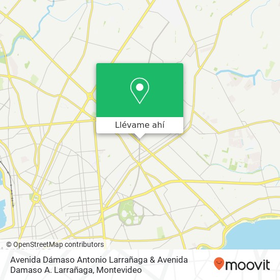 Mapa de Avenida Dámaso Antonio Larrañaga & Avenida Damaso A. Larrañaga