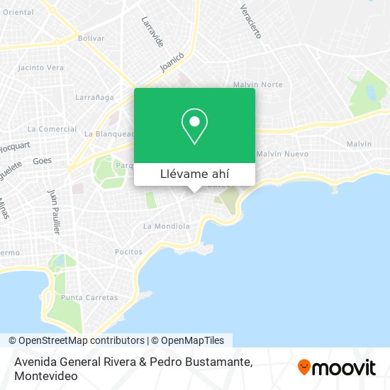 Mapa de Avenida General Rivera & Pedro Bustamante