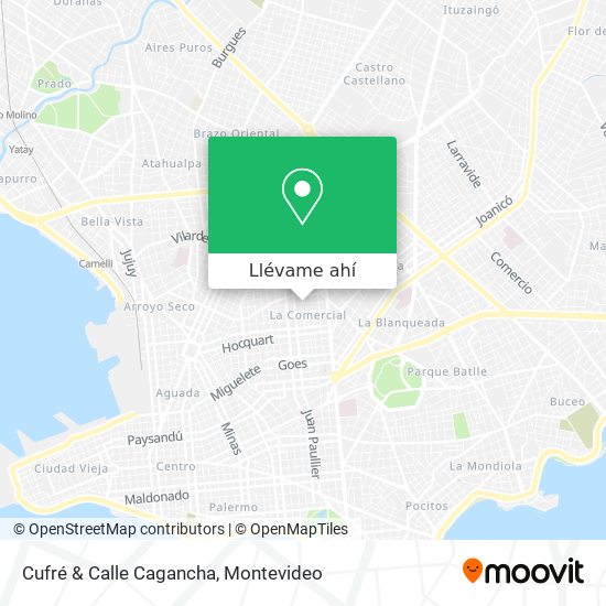 Mapa de Cufré & Calle Cagancha