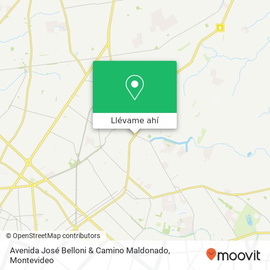Mapa de Avenida José Belloni & Camino Maldonado