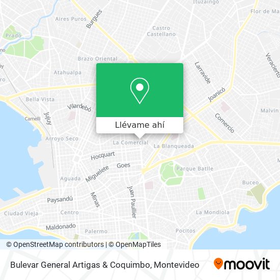 Mapa de Bulevar General Artigas & Coquimbo