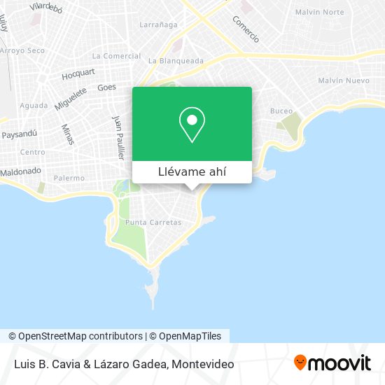 Mapa de Luis B. Cavia & Lázaro Gadea