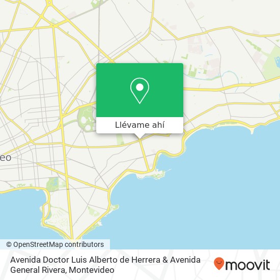Mapa de Avenida Doctor Luis Alberto de Herrera & Avenida General Rivera