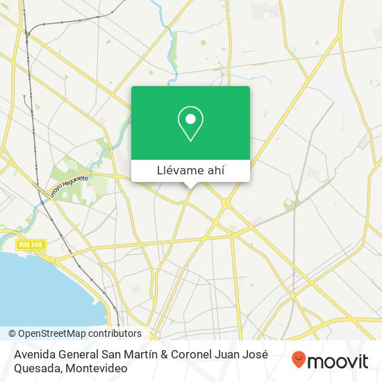 Mapa de Avenida General San Martín & Coronel Juan José Quesada