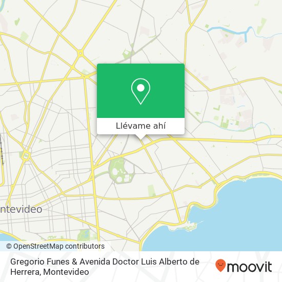 Mapa de Gregorio Funes & Avenida Doctor Luis Alberto de Herrera