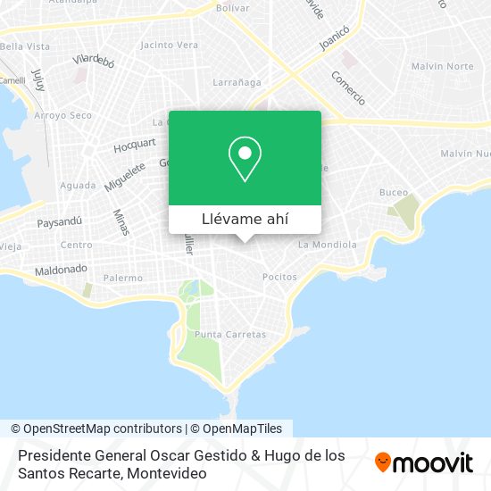 Mapa de Presidente General Oscar Gestido & Hugo de los Santos Recarte