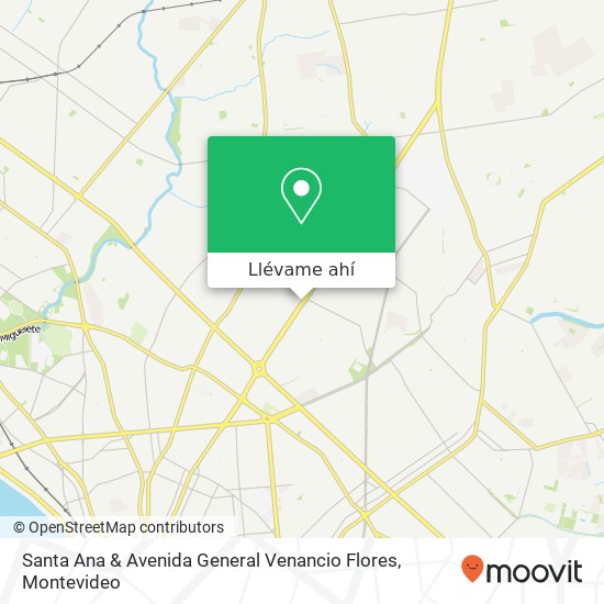 Mapa de Santa Ana & Avenida General Venancio Flores