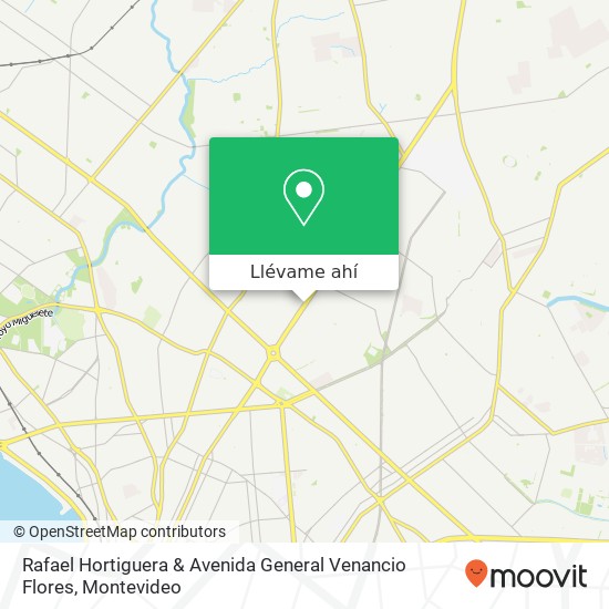 Mapa de Rafael Hortiguera & Avenida General Venancio Flores