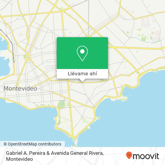Mapa de Gabriel A. Pereira & Avenida General Rivera