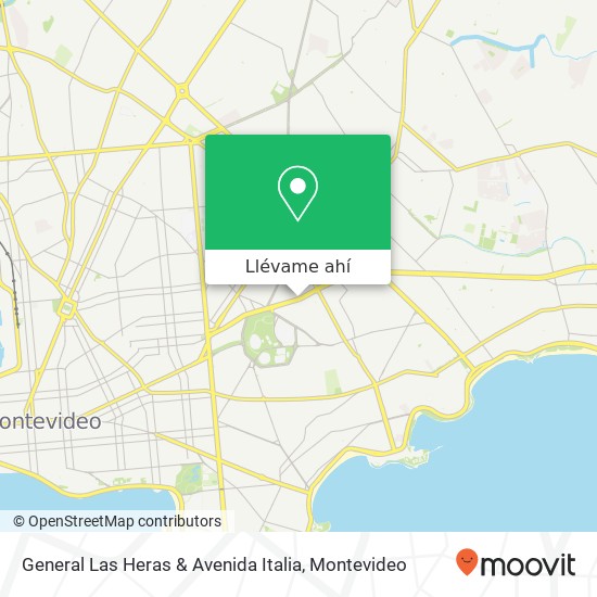 Mapa de General Las Heras & Avenida Italia
