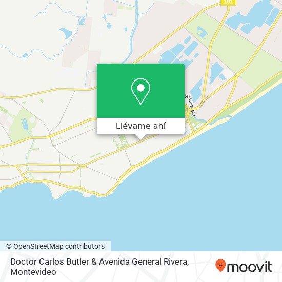 Mapa de Doctor Carlos Butler & Avenida General Rivera