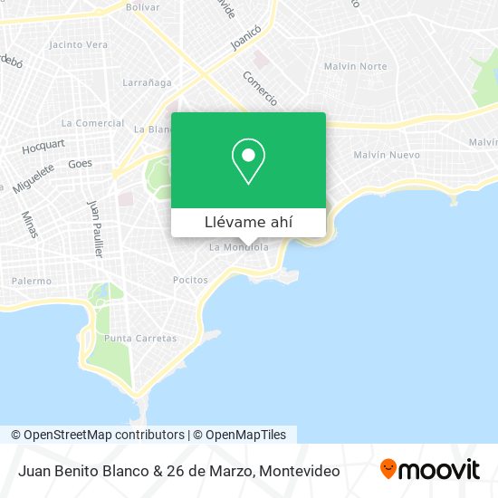 Mapa de Juan Benito Blanco & 26 de Marzo