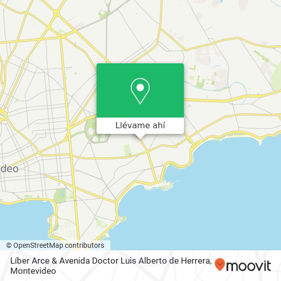 Mapa de Líber Arce & Avenida Doctor Luis Alberto de Herrera