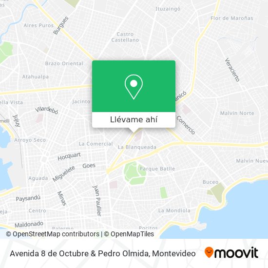 Mapa de Avenida 8 de Octubre & Pedro Olmida