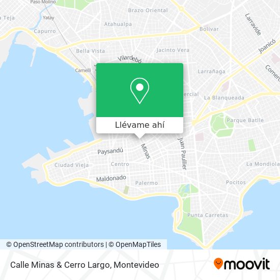 Mapa de Calle Minas & Cerro Largo