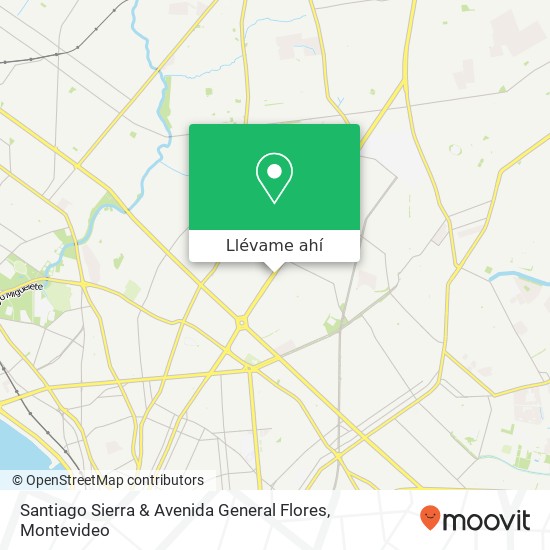 Mapa de Santiago Sierra & Avenida General Flores