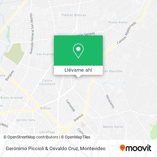 Mapa de Gerónimo Piccioli & Osvaldo Cruz