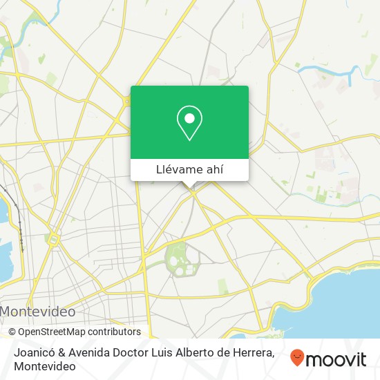 Mapa de Joanicó & Avenida Doctor Luis Alberto de Herrera