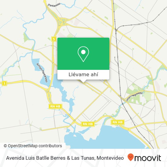 Mapa de Avenida Luis Batlle Berres & Las Tunas