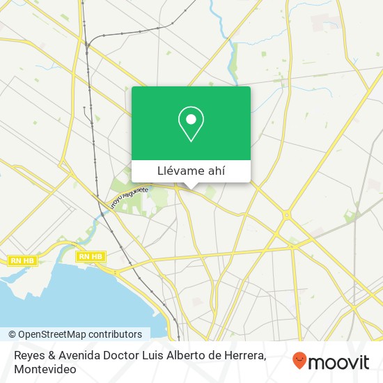 Mapa de Reyes & Avenida Doctor Luis Alberto de Herrera