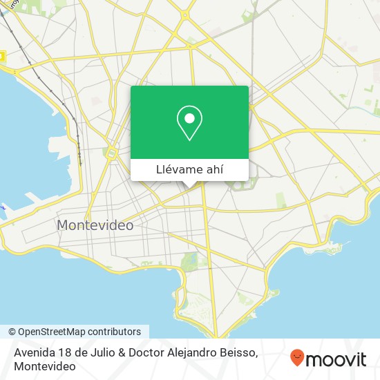 Mapa de Avenida 18 de Julio & Doctor Alejandro Beisso