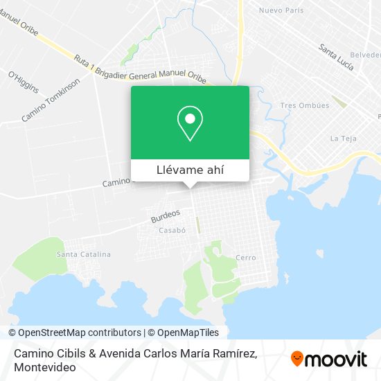 Mapa de Camino Cibils & Avenida Carlos María Ramírez