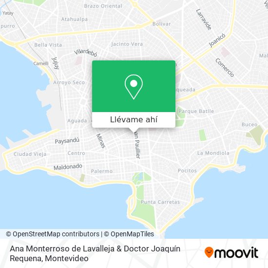 Mapa de Ana Monterroso de Lavalleja & Doctor Joaquín Requena