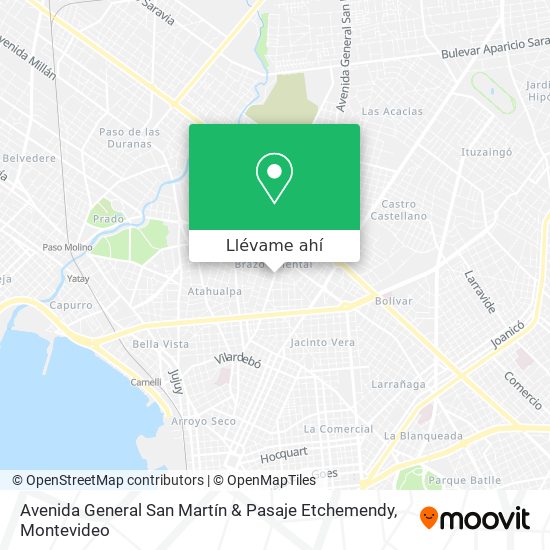 Mapa de Avenida General San Martín & Pasaje Etchemendy