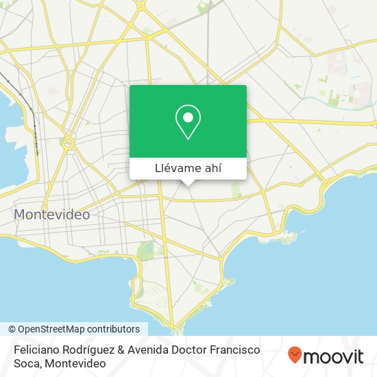 Mapa de Feliciano Rodríguez & Avenida Doctor Francisco Soca