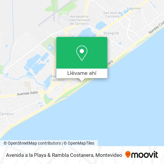 Mapa de Avenida a la Playa & Rambla Costanera