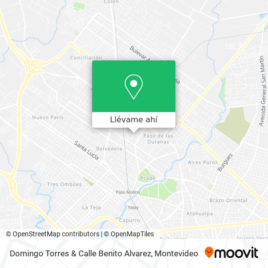 Mapa de Domingo Torres & Calle Benito Alvarez