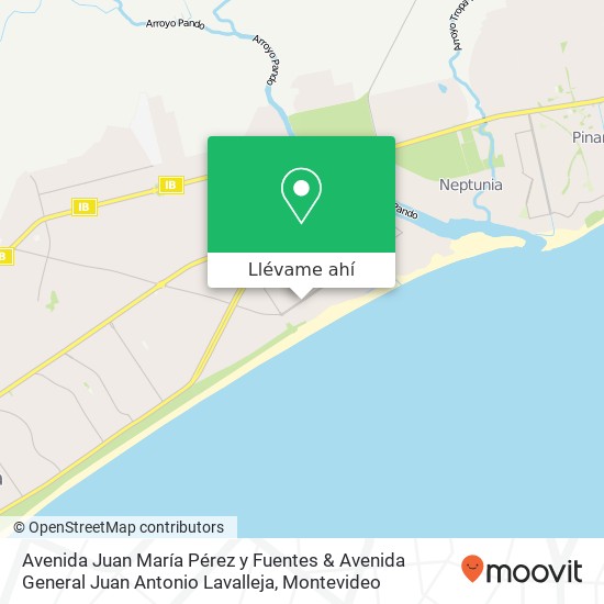 Mapa de Avenida Juan María Pérez y Fuentes & Avenida General Juan Antonio Lavalleja
