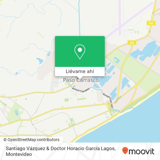 Mapa de Santiago Vázquez & Doctor Horacio García Lagos