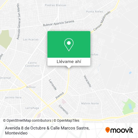 Mapa de Avenida 8 de Octubre & Calle Marcos Sastre