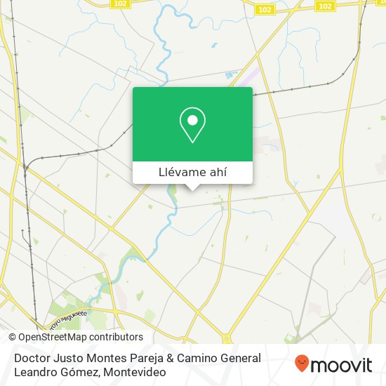 Mapa de Doctor Justo Montes Pareja & Camino General Leandro Gómez