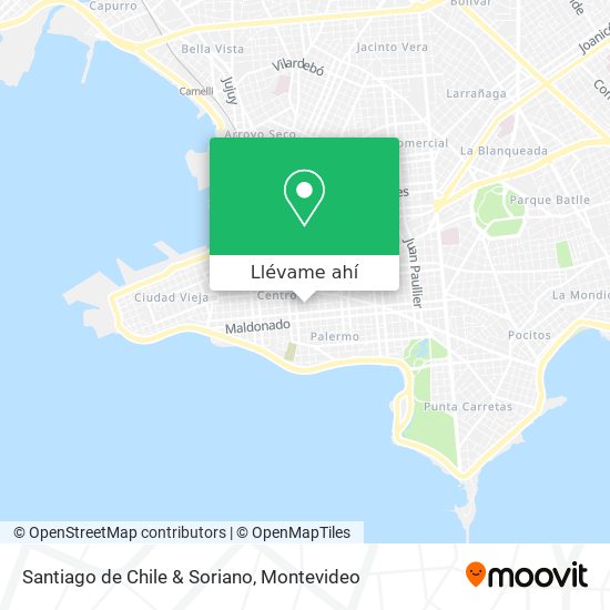 Mapa de Santiago de Chile & Soriano