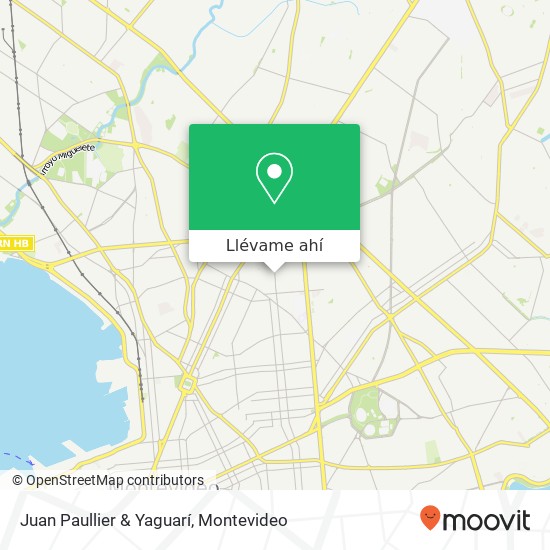 Mapa de Juan Paullier & Yaguarí