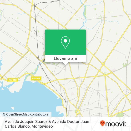 Mapa de Avenida Joaquín Suárez & Avenida Doctor Juan Carlos Blanco