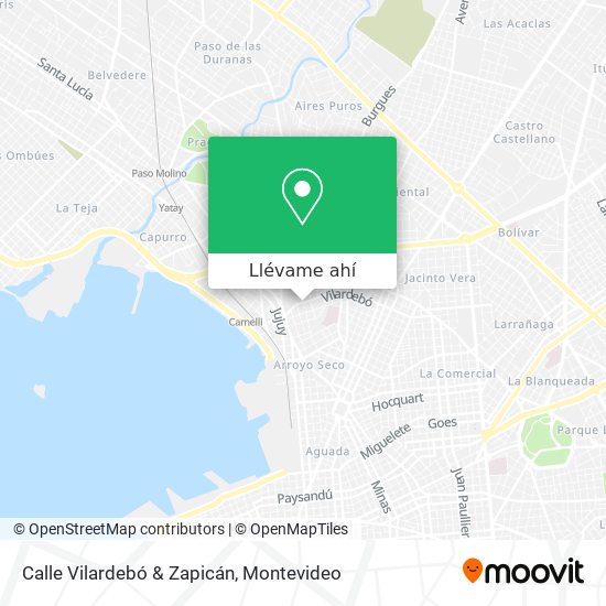 Mapa de Calle Vilardebó & Zapicán