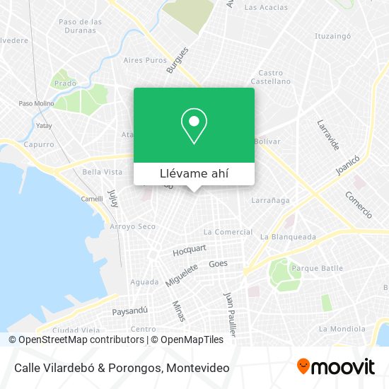 Mapa de Calle Vilardebó & Porongos