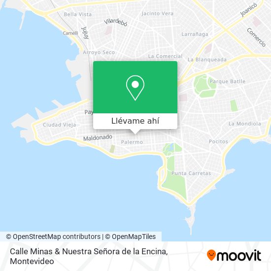Mapa de Calle Minas & Nuestra Señora de la Encina