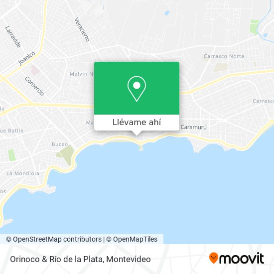 Mapa de Orinoco & Río de la Plata