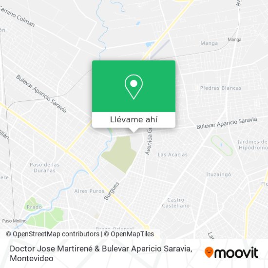 Mapa de Doctor Jose Martirené & Bulevar Aparicio Saravia