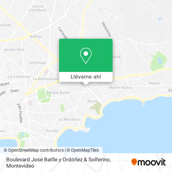 Mapa de Boulevard José Batlle y Ordóñez & Solferino