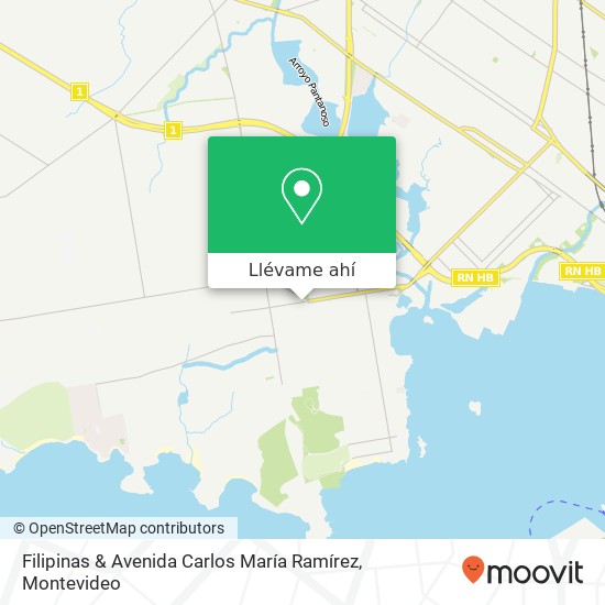 Mapa de Filipinas & Avenida Carlos María Ramírez